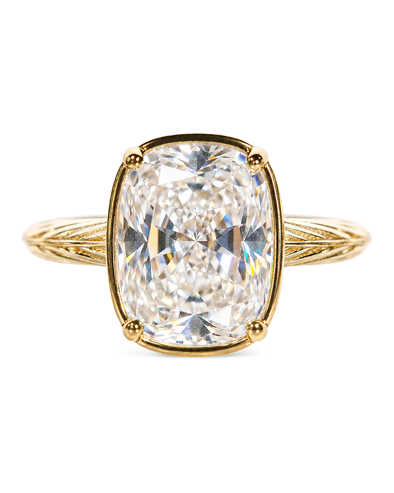 Sterling Silver Midi Elongated Cushion Ring