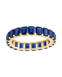 Sterling Silver Rio Baguette Sapphire CZ Ring