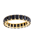 Sterling Silver Rio Baguette Black CZ Ring