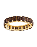 Sterling Silver Rio Baguette Chocolate CZ Ring