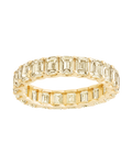 Sterling Silver Rio Baguette Light Yellow CZ Ring