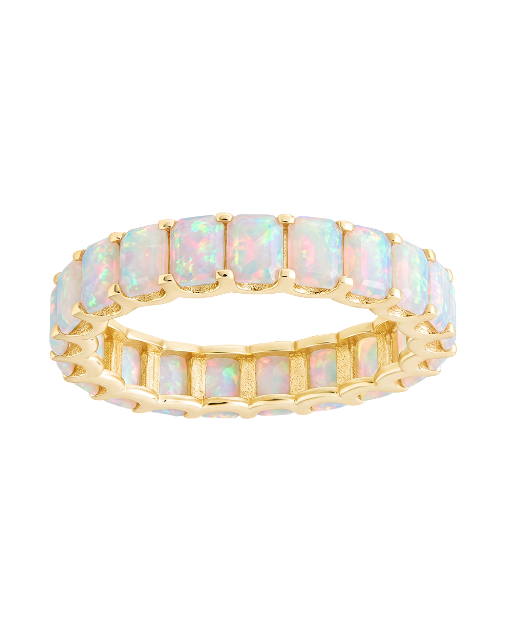 Sterling Silver Rio Baguette Opal Ring