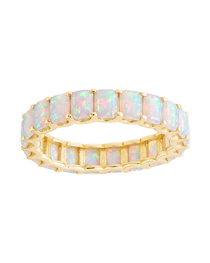 Sterling Silver Rio Baguette Opal Ring