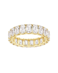 Sterling Silver Elongated Cushion Luxe Eternity Ring