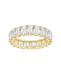 Sterling Silver Elongated Cushion Luxe Eternity Ring