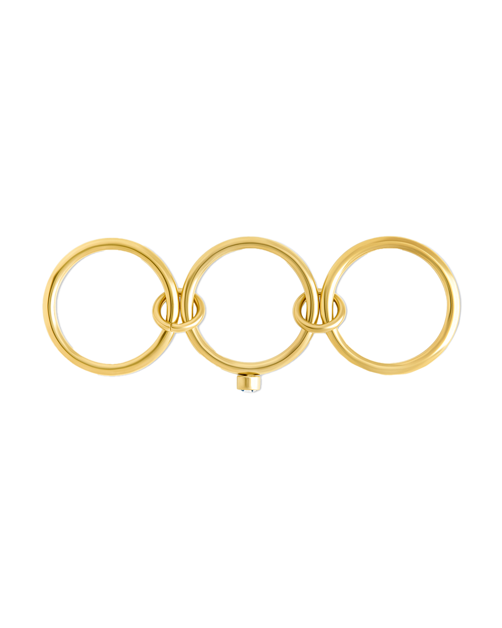 Nara CZ Linked Stacking Ring Set