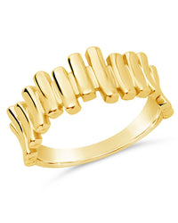 Joss Staggered Band Ring - Sterling Forever