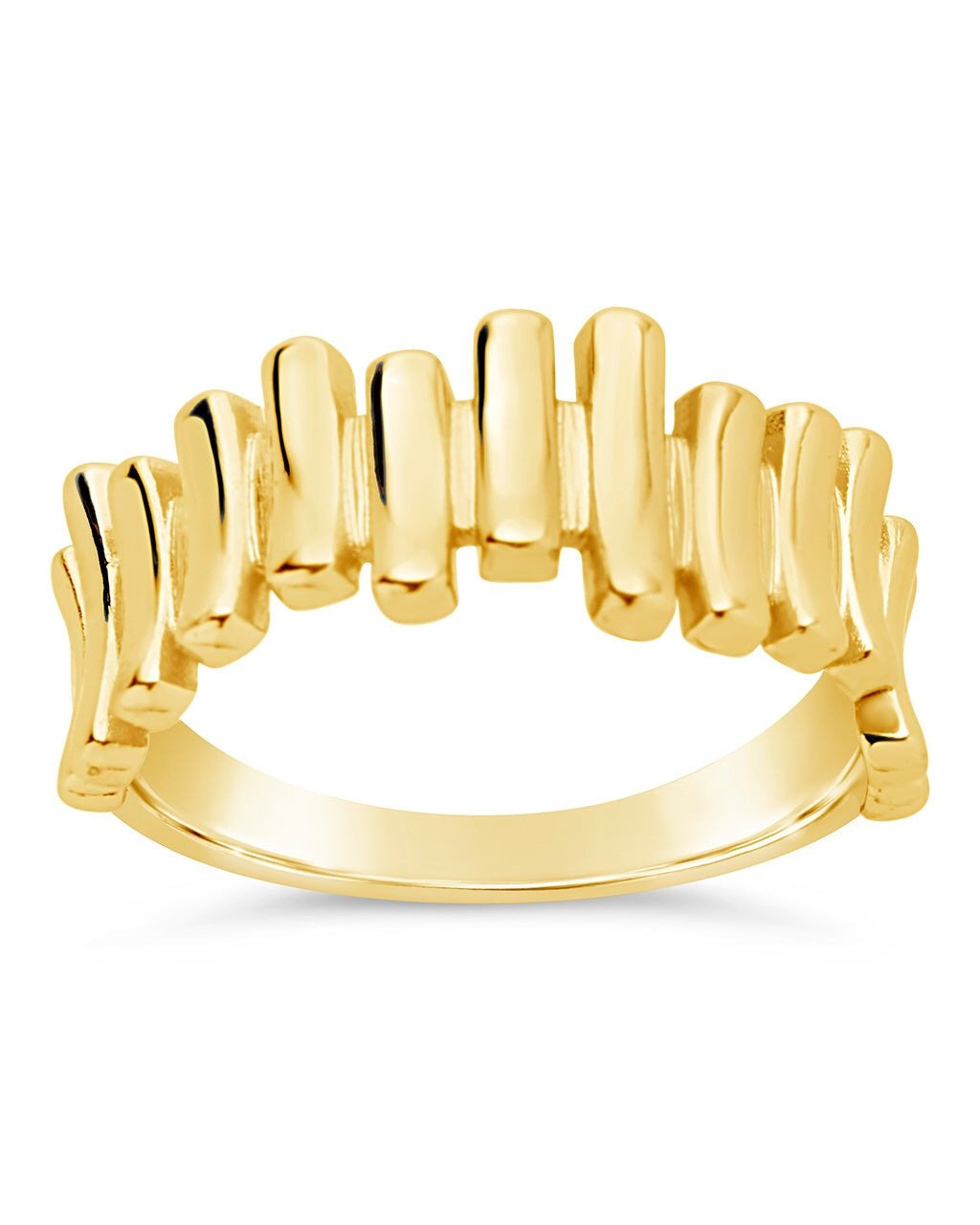 Joss Staggered Band Ring - Sterling Forever