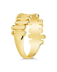 Joss Staggered Band Ring - Sterling Forever