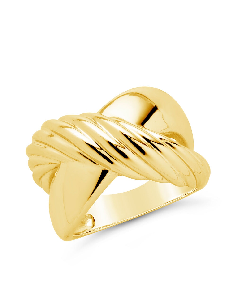 Myra Cross Ring Ring Sterling Forever Gold 6 