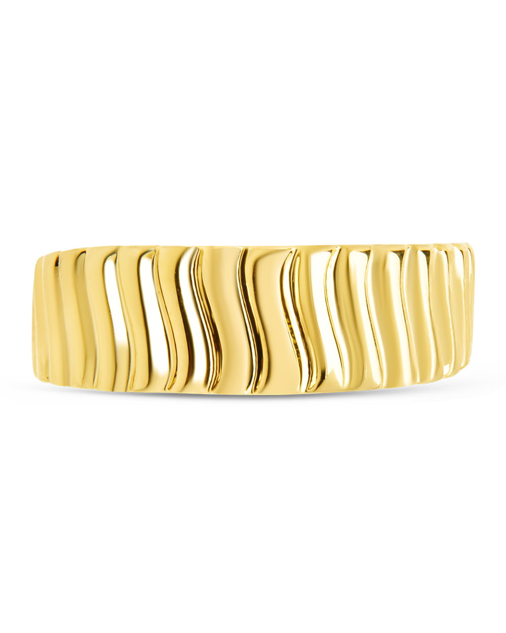 Luna Textured Row Ring