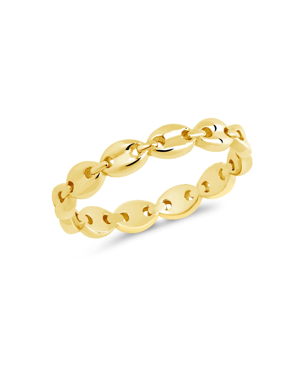 Janie Chain Ring Ring Sterling Forever Gold 7 