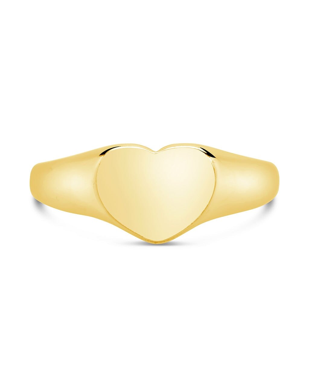 Sterling Silver Cora Heart Signet Ring - Sterling Forever