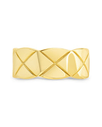 Sterling Silver Audrey Quilted Textured Ring - Sterling Forever