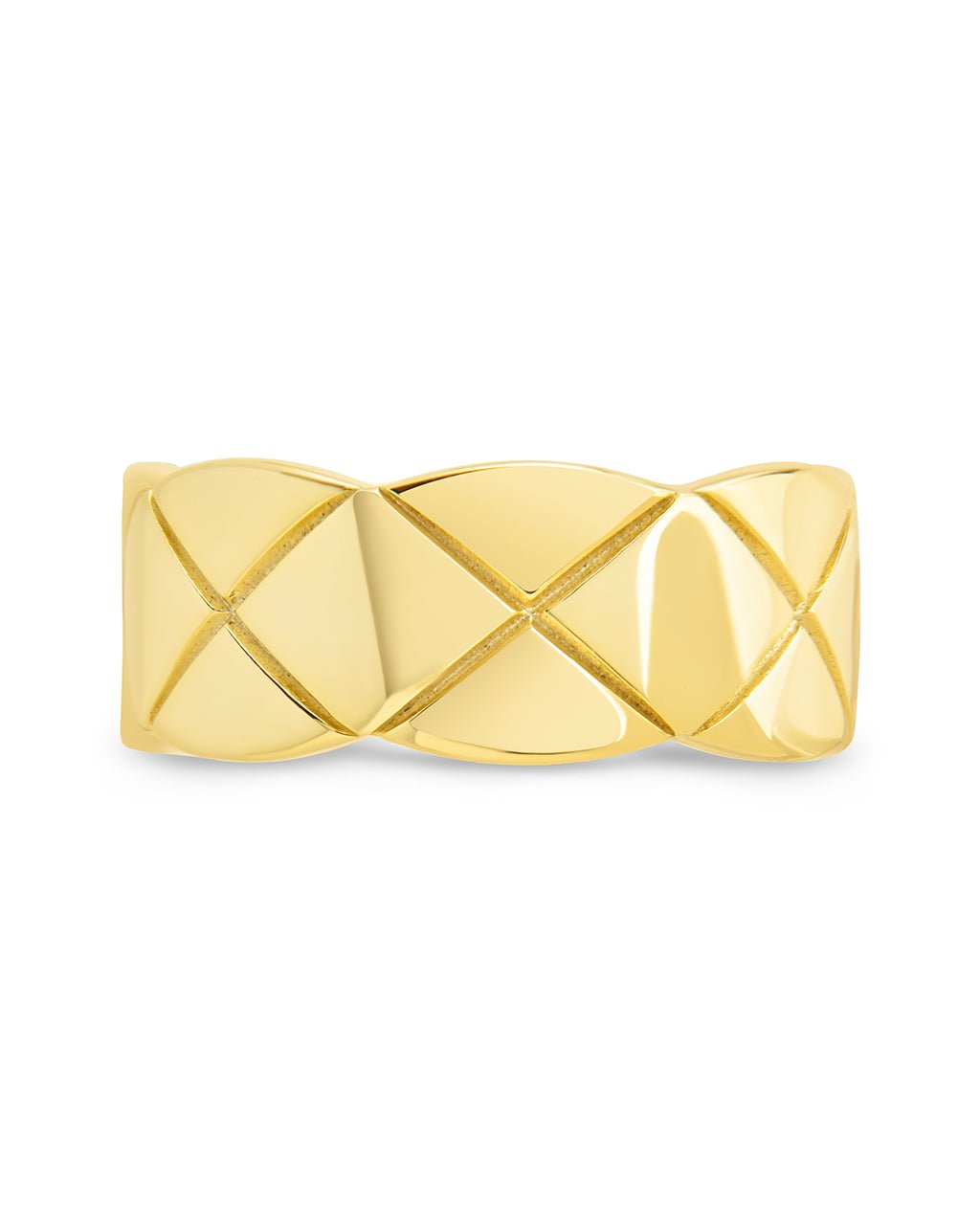 Sterling Silver Audrey Quilted Textured Ring - Sterling Forever