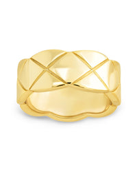 Sterling Silver Audrey Quilted Textured Ring - Sterling Forever