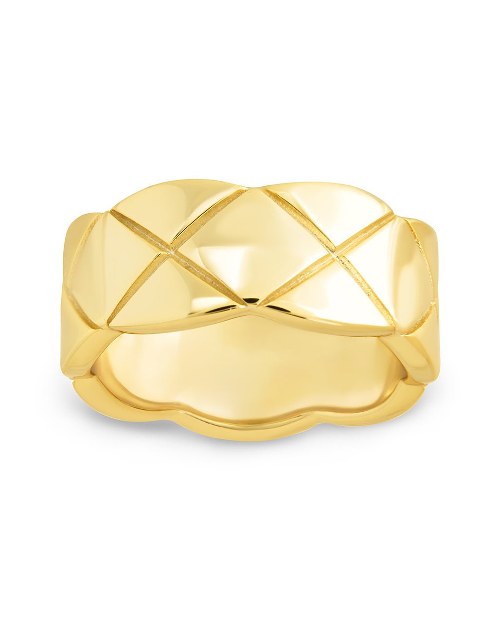 Sterling Silver Audrey Quilted Textured Ring - Sterling Forever
