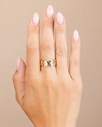 Sterling Silver Audrey Quilted Textured Ring - Sterling Forever