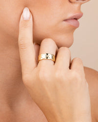 Sterling Silver Audrey Quilted Textured Ring - Sterling Forever