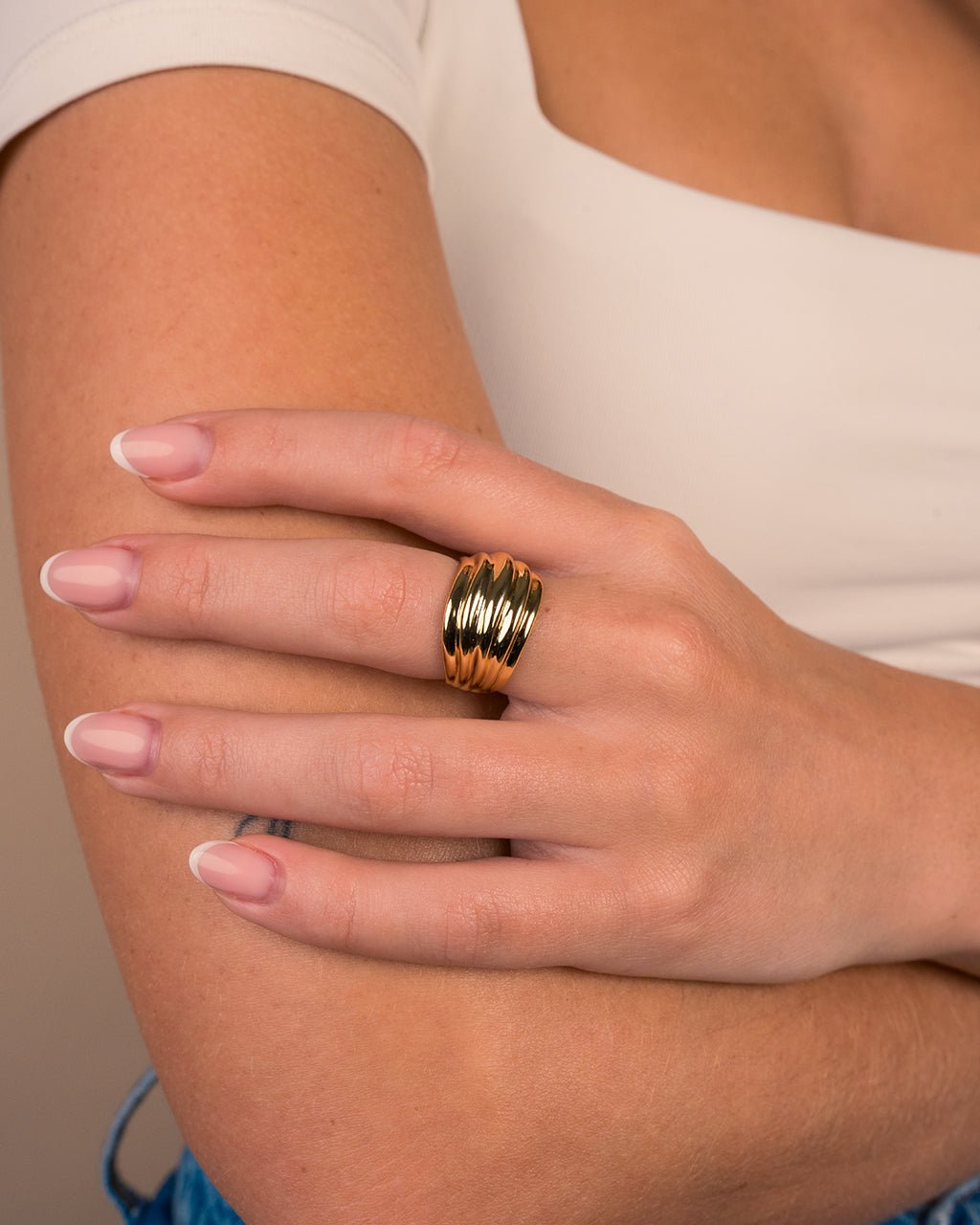 Sterling Silver Skylar Layered Statement Ring - Sterling Forever