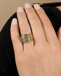 Sterling Silver Skylar Layered Statement Ring - Sterling Forever