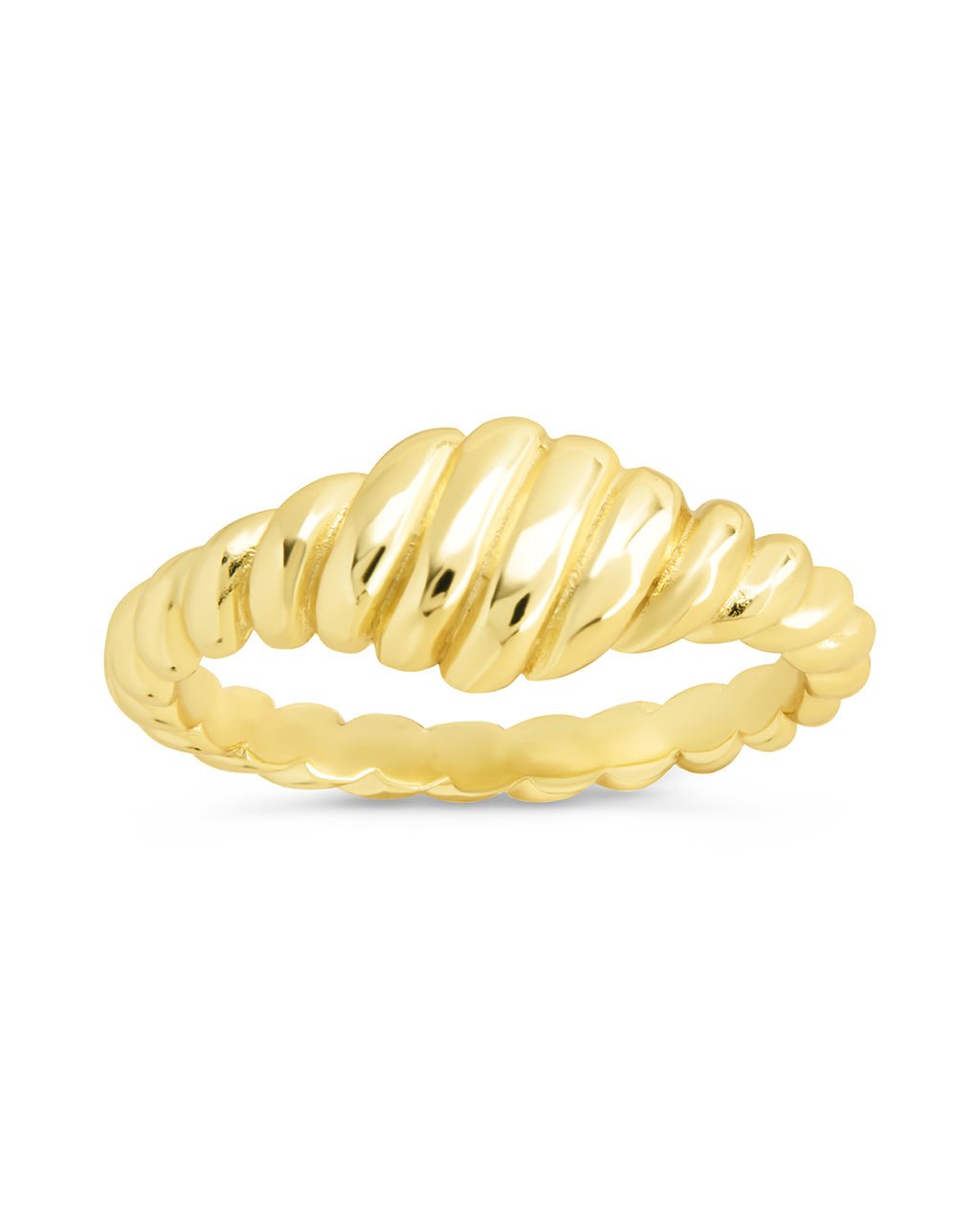 Sterling Silver Paula Ribbed Ring - Sterling Forever