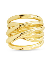Sterling Silver Rebecca Layered Stacking Ring - Sterling Forever