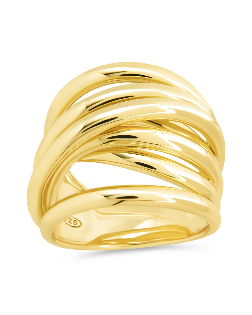 Sterling Silver Rebecca Layered Stacking Ring - Sterling Forever