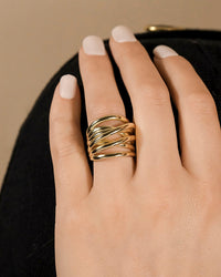 Sterling Silver Rebecca Layered Stacking Ring - Sterling Forever