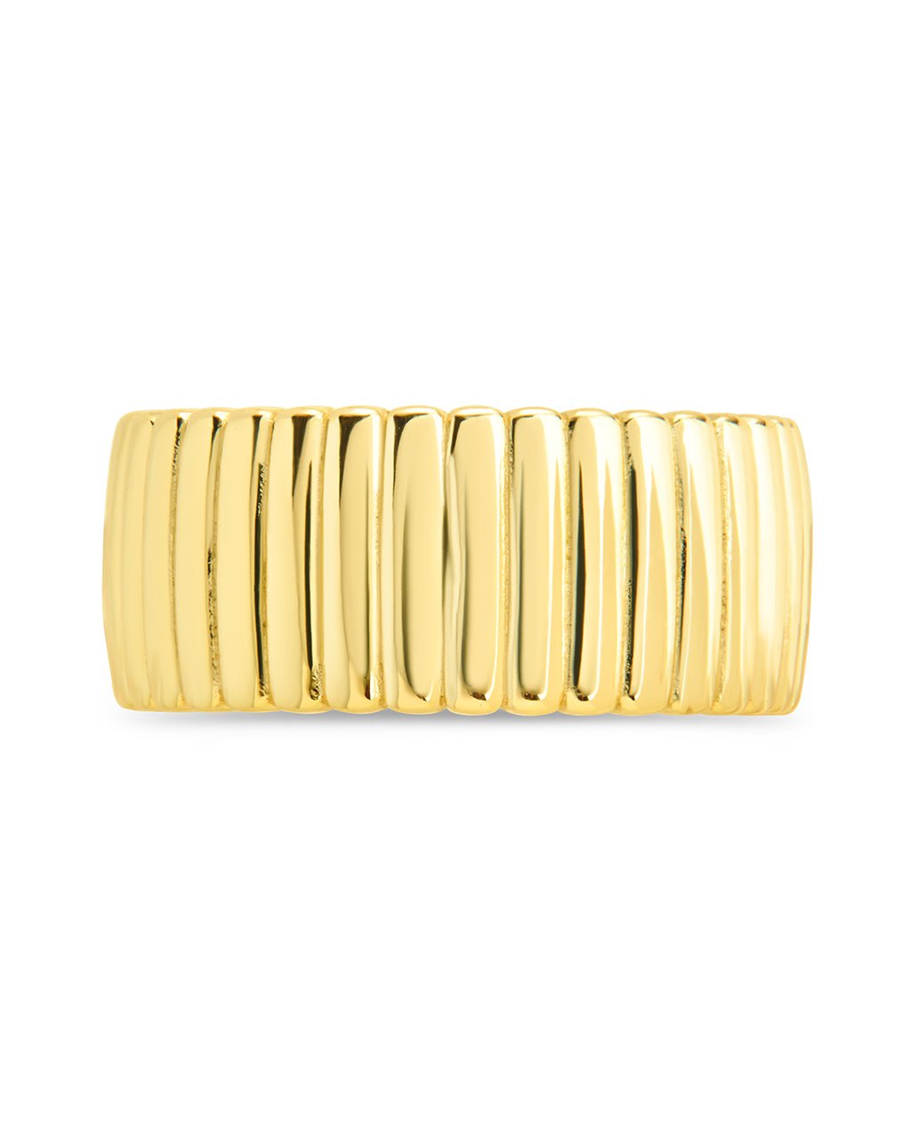 Sterling Silver Robyn Ribbed Band Ring - Sterling Forever
