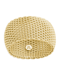 Sterling Silver Wide Mesh Ring