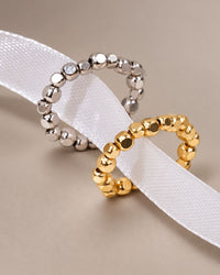 Sterling Silver Dez Beaded Ring