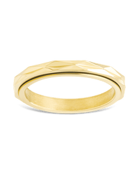 Textured Spinner Ring - Sterling Forever