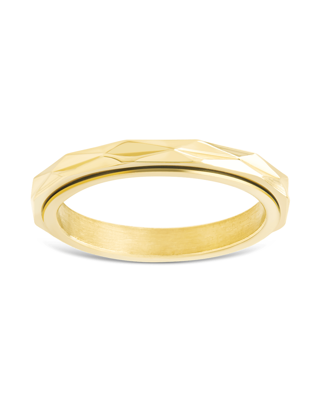 Textured Spinner Ring - Sterling Forever