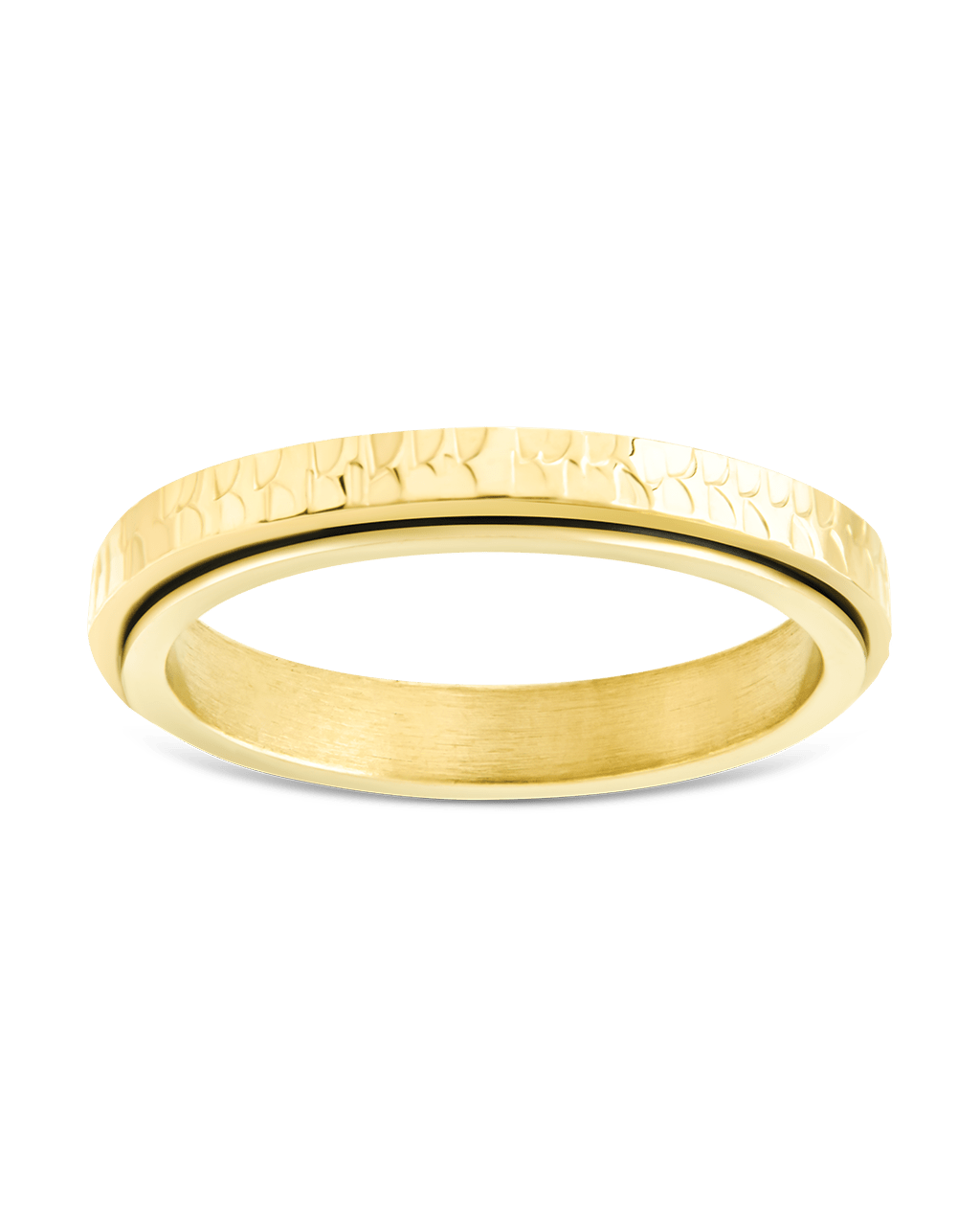 Textured Spinner Ring - Sterling Forever