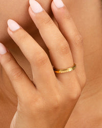 Textured Spinner Ring - Sterling Forever
