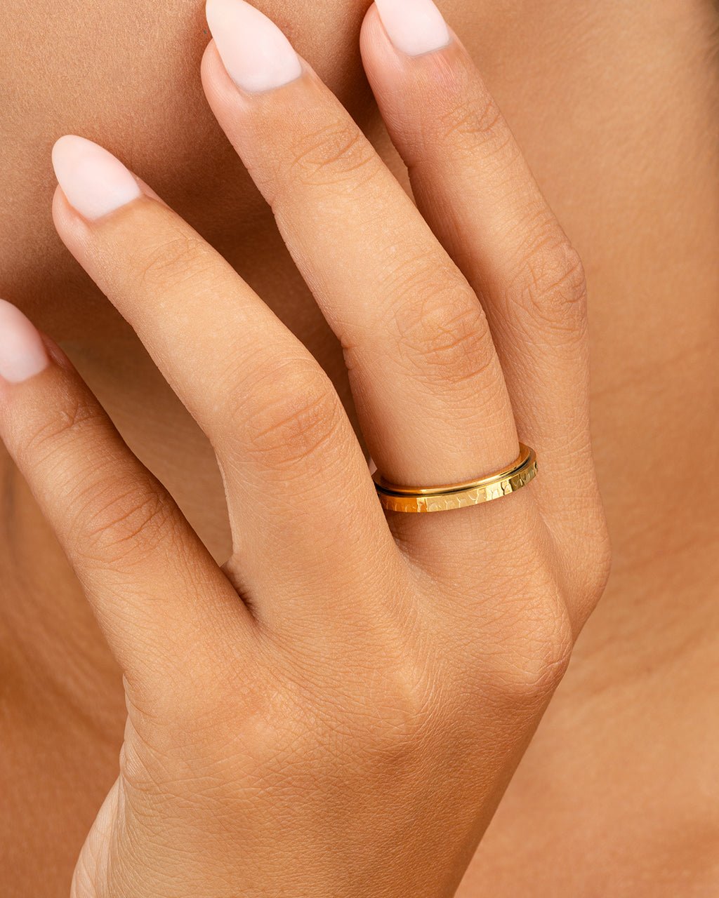 Textured Spinner Ring - Sterling Forever