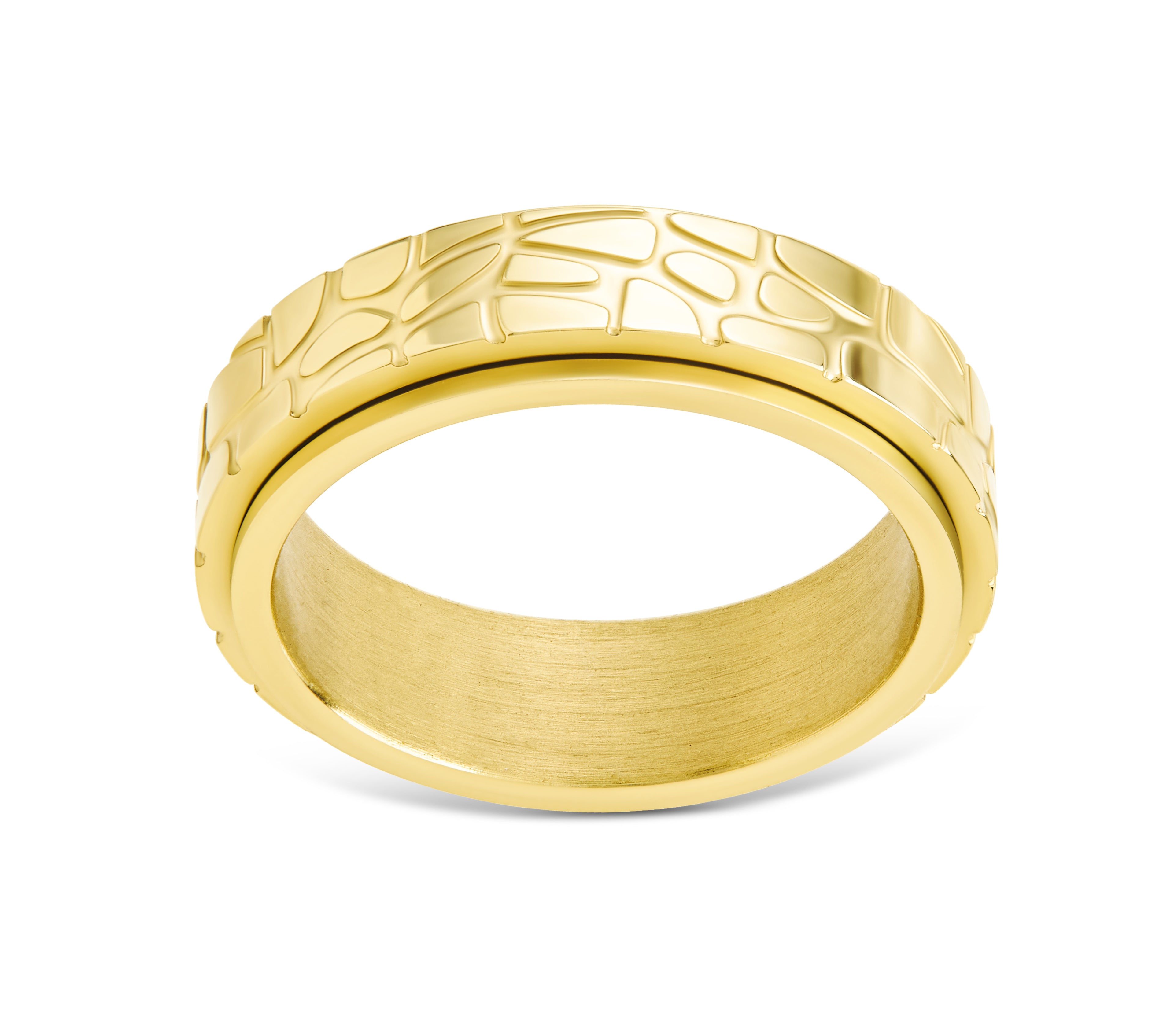 Textured Spinner Ring - Sterling Forever