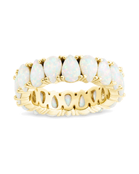 Sterling Silver Janis Opal Eternity Ring