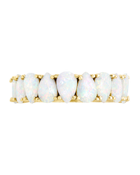 Sterling Silver Janis Opal Eternity Ring