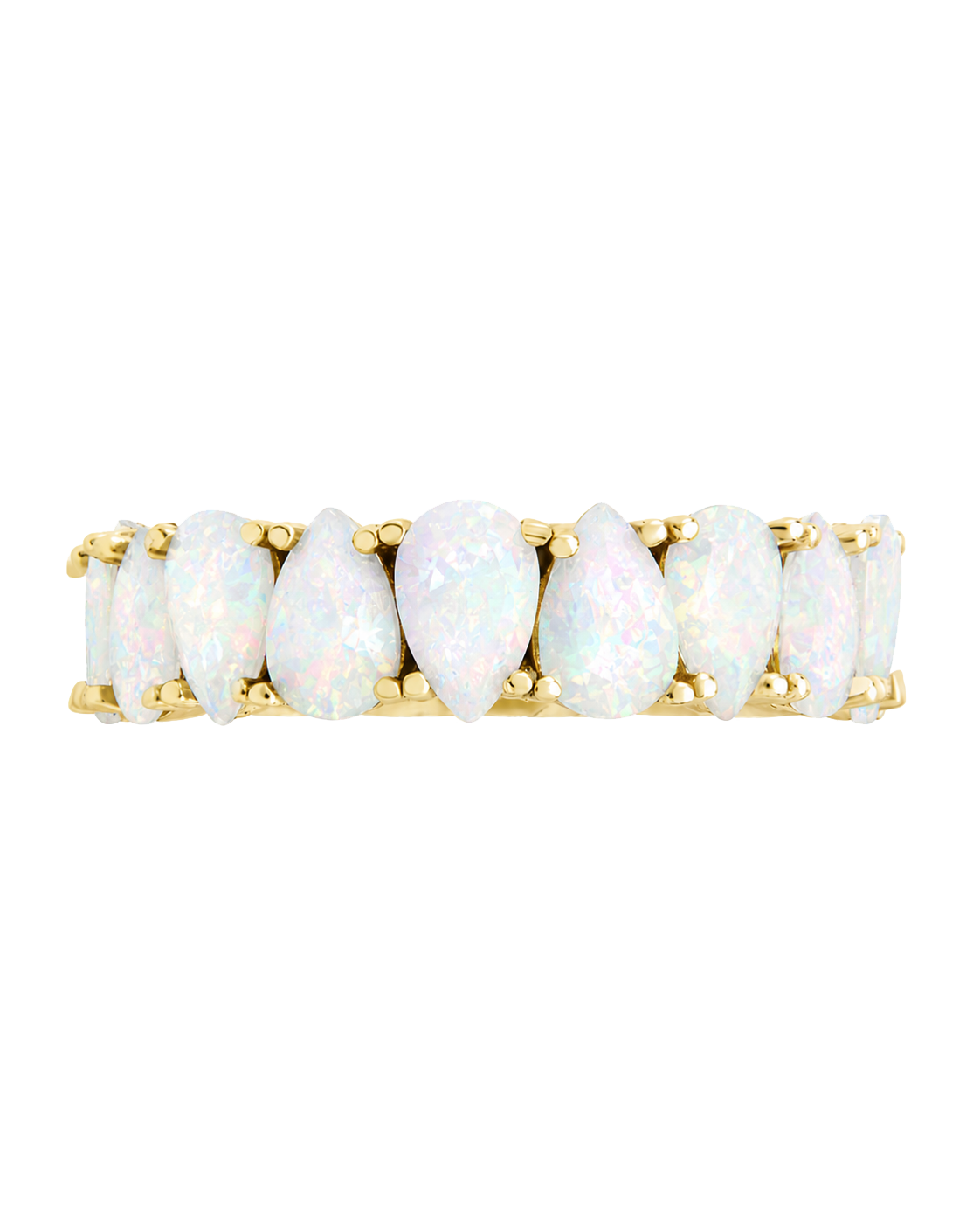 Sterling Silver Janis Opal Eternity Ring