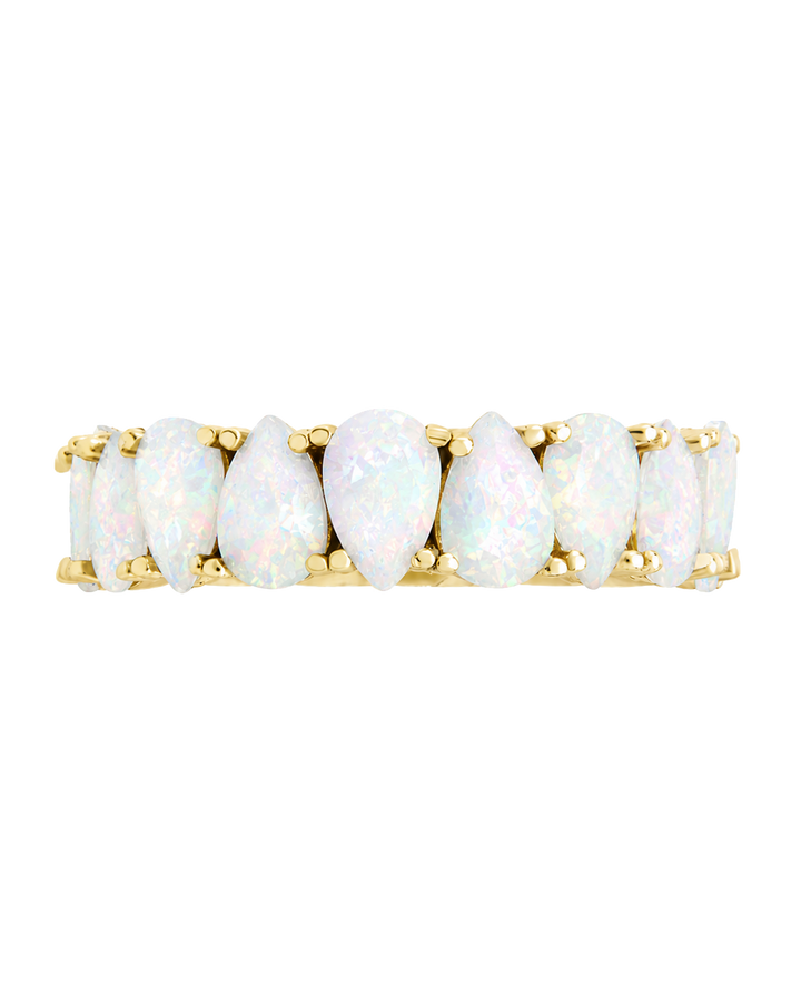 Sterling Silver Janis Opal Eternity Ring