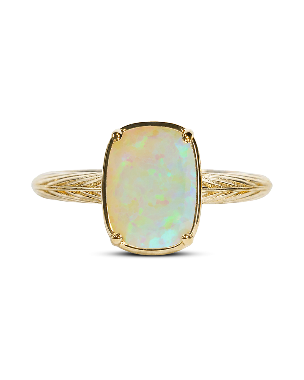 Champagne Fire Opal mini ring – gold