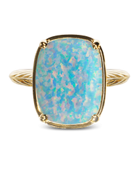 Icy Blue Opal ring – gold