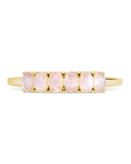 Sterling Silver Moonstone Cluster Ring