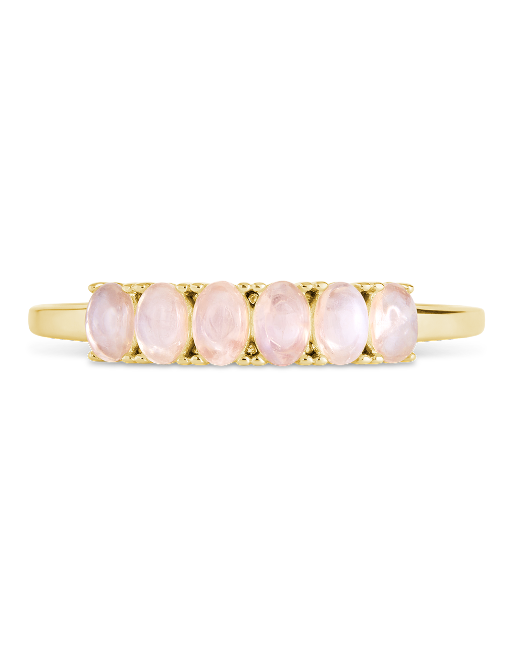 Sterling Silver Moonstone Cluster Ring
