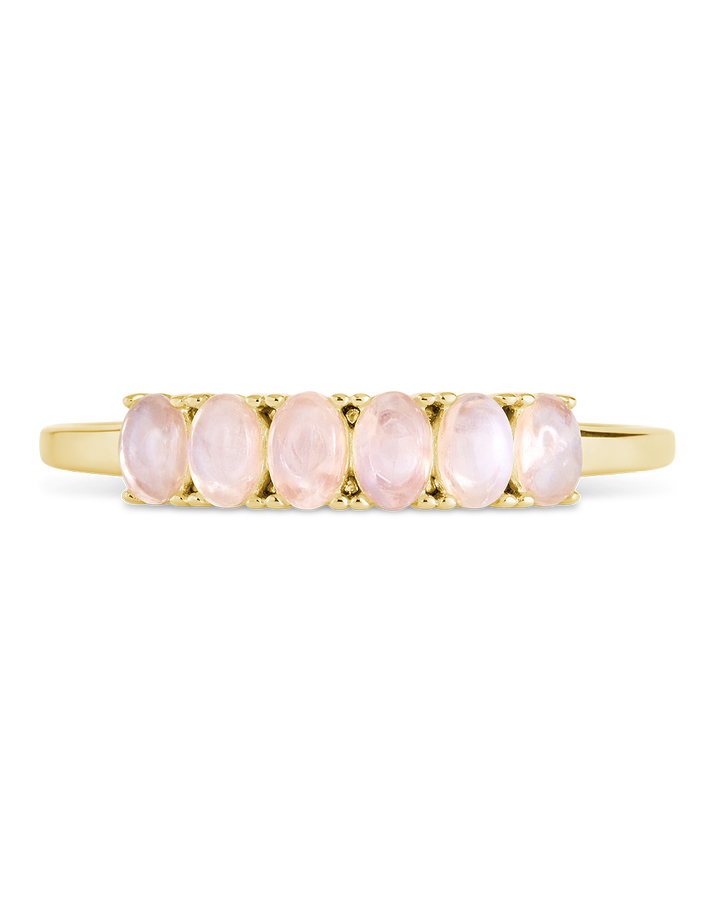 Sterling Silver Moonstone Cluster Ring