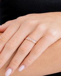 Sterling Silver Moonstone Cluster Ring