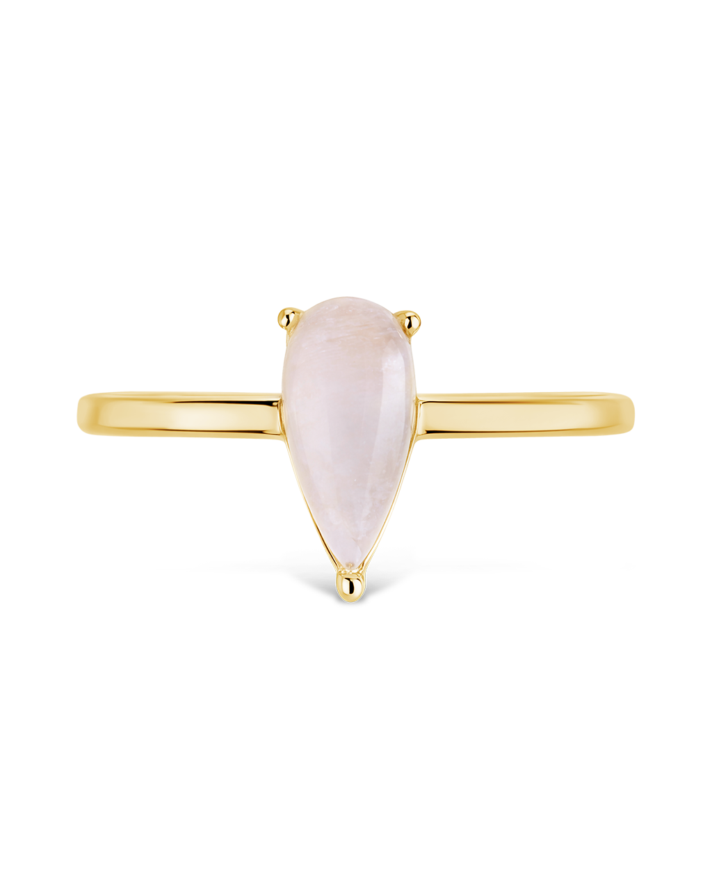 Sterling Silver Moonstone Pear Ring
