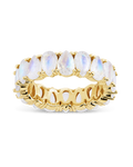 Sterling Silver Janis Moonstone Eternity Band Ring